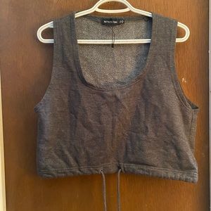 PLT GREY crop top